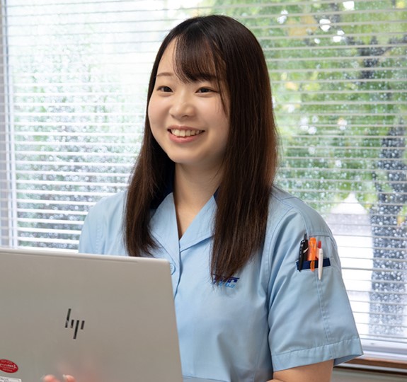 Bさんの笑顔の写真