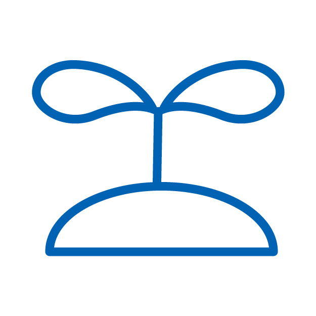 芽、葉っぱのアイコン